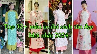 Top 30+ mẫu áo dài cách tân nữ đẹp may sẵn mặc tết 2024