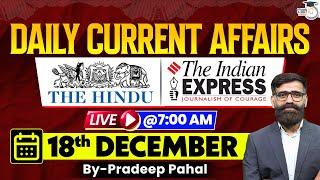 Daily Current Affairs | 18th December 2024 Current Affairs | CET | HCS || HPSC StudyIQ