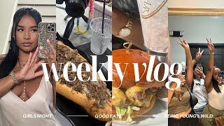 weekly vlog| being young, wild + free lol, my car is in the shop,  city nights out, good eats + more