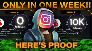 How I GOT 10K FOLLOWERS IN ONE WEEK on Instagram!!  5 STEP Masterplan to Grow on Instagram!!