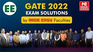 GATE 2022 | LIVE Exam Solutions | Electrical Engineering | EE | By MADE EASY Faculty Panel