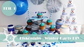 Eiskönigin Winter Party DIY Teil 1. | Olaf-Kegelspiel, Elsa-Schneekugel & mehr