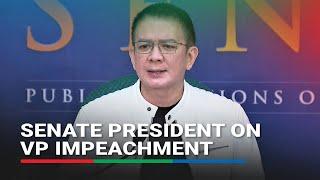 With Congress on break, Escudero explains what's next for VP Sara impeachment process | ABS-CBN News