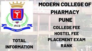 MODERN COLLEGE OF PHARMACY PUNE TOTAL INFORMATION