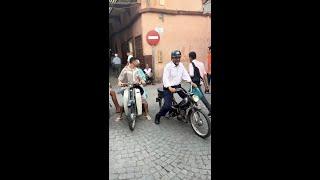 Walking through Marrakech, Morocco  What a crazy experience 