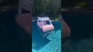 Blowing Up Barbie Pool float!! 2/2 | #summer #shoes #pool #barbie #funboy #floaties