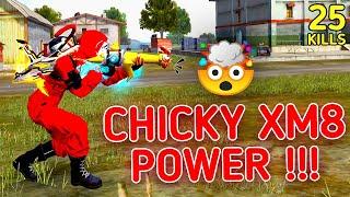 SOLO VS SQUAD || CHICKY XM8 POWER !!! FIRST GAMEPLAY WITH NEW XM8 SKIN || 99% HEADSHOT INTEL I5