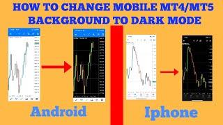 How to Change MT4/MT5 trading platform to dark mode on Android and IPhone
