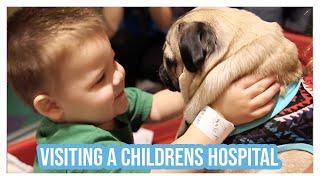 Doug The Pug Visits a Children's Hospital