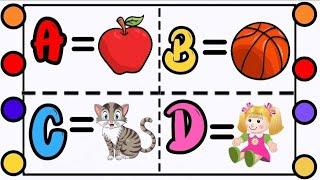 A For Apple B for ball | ABC Video For Kids | Kids educational | Meome Kids | ABC song |