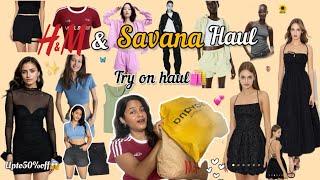 *H&M & SAVANA* try on haul️|| Summer dresses & tops Under rs10002024 || #savana #h&m #tryon #yt