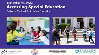 Accessing Special Education after Pediatric Stroke or Brain Injury: What to Expect