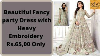 Beautiful Fancy Party Dress With Heavy Embroidery // ZIS Shopping PK\\