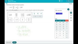 Ordering real numbers