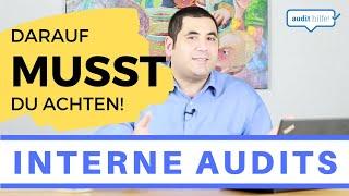 Interne Audits SO duchführen! Bitte! (ISO 9001, ISO 14001, ISO 45001)