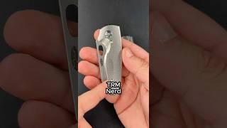 BEST EDC Knife You've Ever Seen?!  TRM Nerd! #shorts