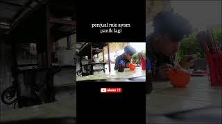 Minta nambah terus penjual mie ayam histeris #shorts #mukbang #alwan17