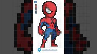 Spider-Man - Excel Pixel Art By Numbers