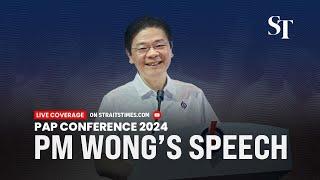 [LIVE] PM Lawrence Wong’s speech | PAP conference 2024