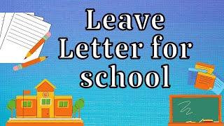 Sample Leave Letter | Letter | Sick Leave Letter