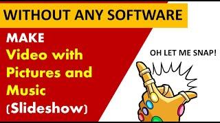 how to make a video with pictures and music online | how to make a youtube video | photo slideshow