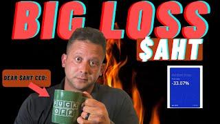 I Got Smoked on $AHT | CEO announces 1:10 split. #AHT #BEGINNERINVESTOR