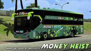 Shree money heist bus livery | MAYYLO YT | surat all travels livery |bussid|bus simulator indonesia