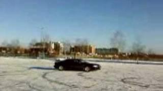 Audi A8 3.3TDI Quattro bournout drift snow - bączki