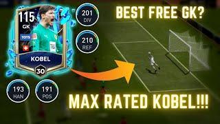 THIS FREE GK IS AMAZING!!! | MAX RATED TOTS KOBEL | PLAYER REVIEW | FIFA MOBILE 23