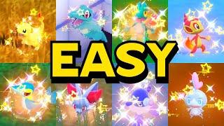 The Fastest Way to Shiny Hunt Every STARTER in The Indigo Disk - Pokémon Scarlet and Violet DLC