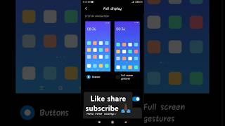 how to change full screen display