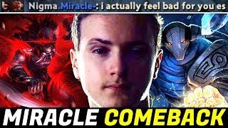 MIRACLE feels bad for his Enemies — SVEN Comeback & Unstoppable Bloodseeker  Dota2