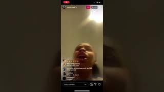 Yaya mayweather tells dj to stop playing Pooh shiesty and Lil durk song on Instagram live