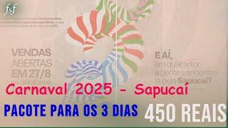 Passaporte Rio Carnaval - Pacote (ingressos) para os 3 dias de desfiles na Sapucaí- Carnaval 2025