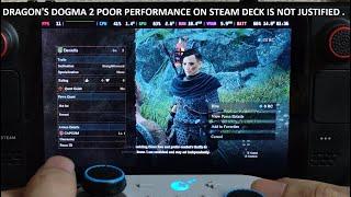 Steam Deck Dragon's Dogma 2 Gameplay Steam OS | Poor Performance Not Justified | Rip Optimization