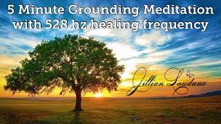 5 minute Grounding Meditation with 528 hz healing frequency - #meditation #grounding