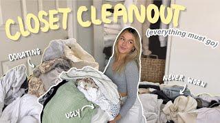 *massive* CLOSET CLEANOUT 2024 ( donating + decluttering everything bc i'm having a crisis )