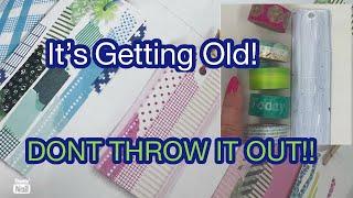 What to do with old Washi tape?  Spend Arts and Crafts Friday with me!