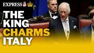 King Charles makes historic speech to the Italian parliament