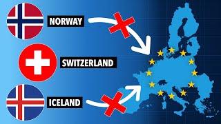 Sveits, Norge og Island NEKTER å bli med i EU. Hvorfor?