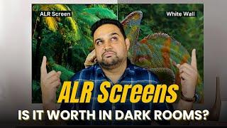 ALR Screen for Home Theater | ALR vs Matte White Screen in Dark Room | Demo and Specifications India