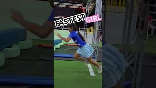 Introducing The Speediest Female In Obstacle Racing #obstaclecourse #shortsfeed #physicaleducation