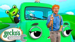 Gecko To The Rescue｜Blippi｜Children's Music｜Trucks For Kids｜Gecko's Songs