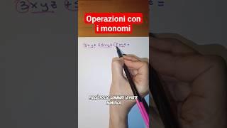 Somma di monomi simili #matematicaconlidia #matematica #imparaconyoutube #perte #monomi