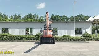 10 ton diesel forklift with glass skewer clamp