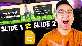 Clean Google Slides Continuous Slide Transition! *tutorial*