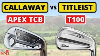 Callaway APEX TCB Iron VS Titleist T100 Iron