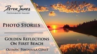 "Golden Reflection on First Beach" - Landscape Photography Stories