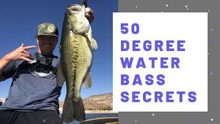 Catching GIANT BASS on Old School TRICKS in 50 Degree Water Temperatures.