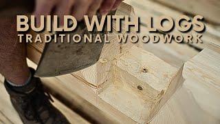 Log cabin build: Step-by-step notches and scribing